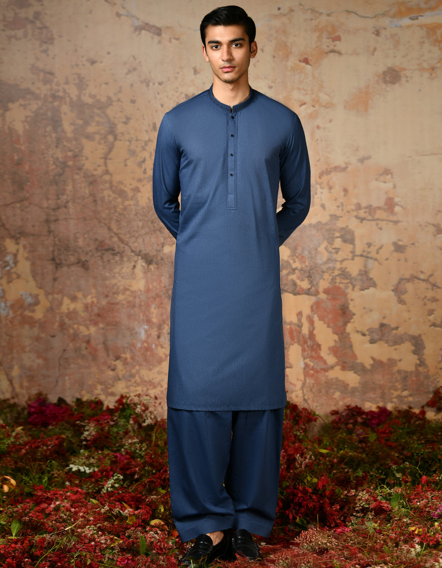 Junaid Jamshed Pakistani White Kalar 2p Suit | Jtks-A-40224
