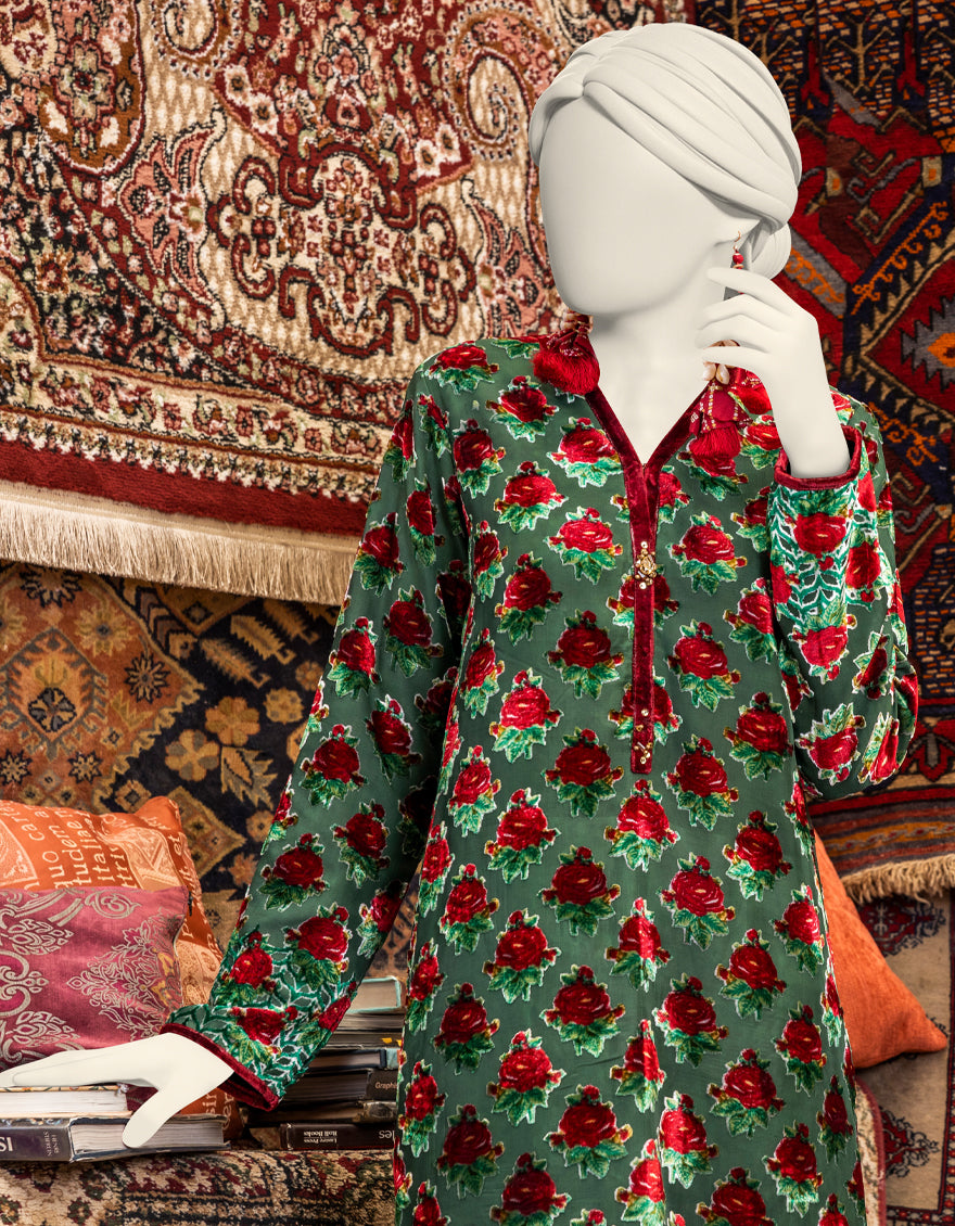 GREEN PALACHI KURTI