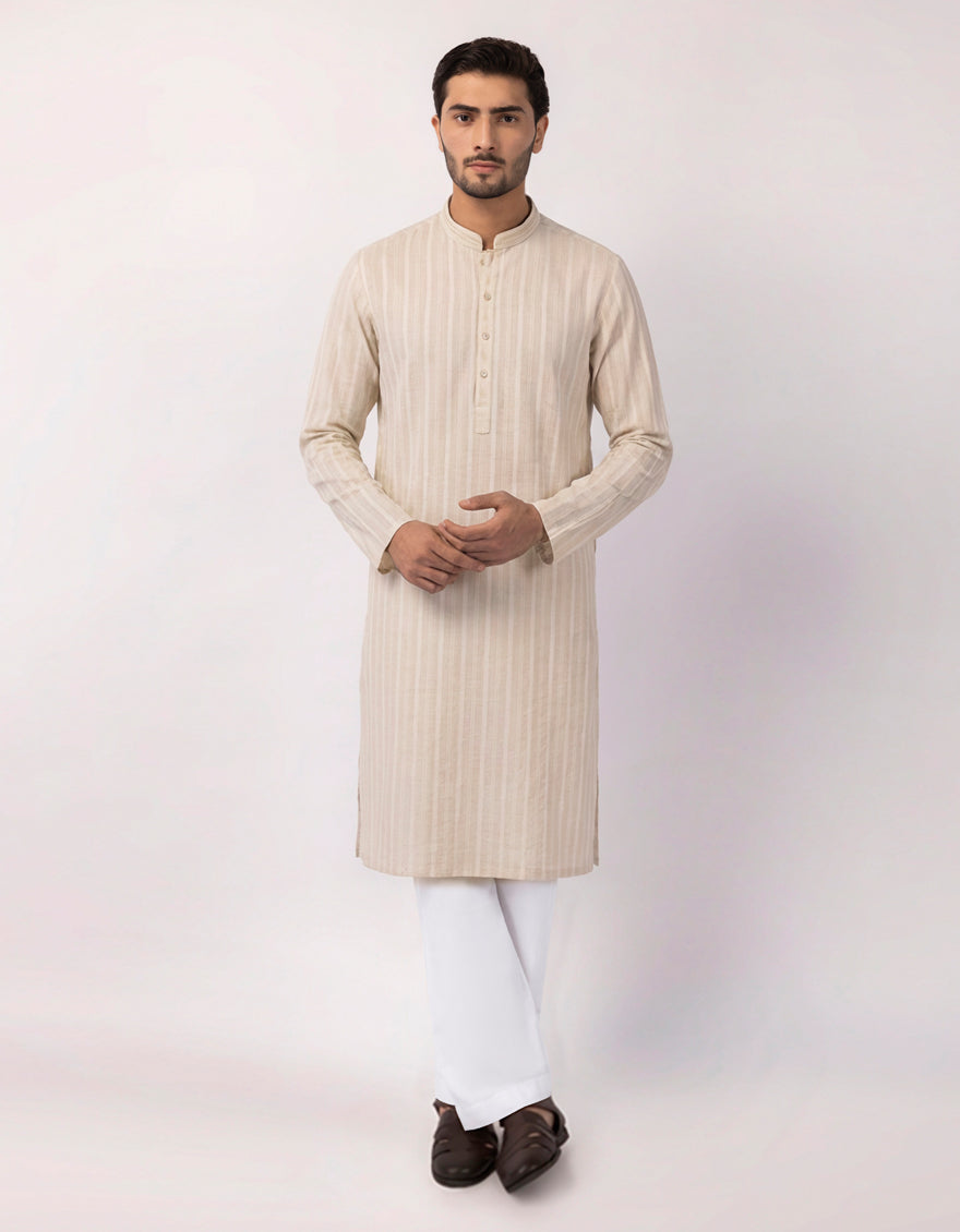 OFF WHITE COTTON KURTA TROUSERS | JJKP-S-33937/S26/JJ10846-SF – J ...