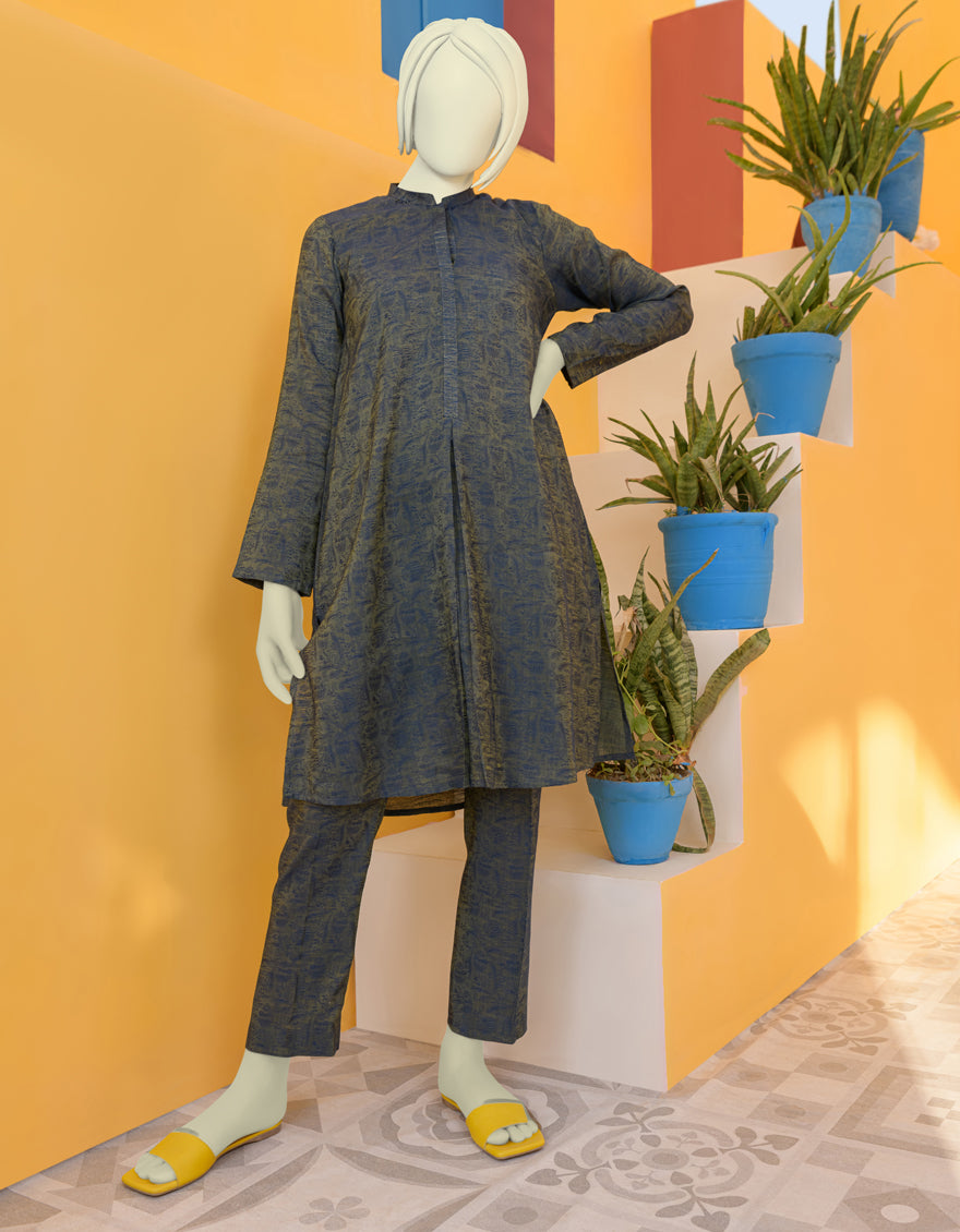 GREEN JACQUARD 2PC STITCHED | JGK-S-YGTL-410-23 FB – J. Junaid