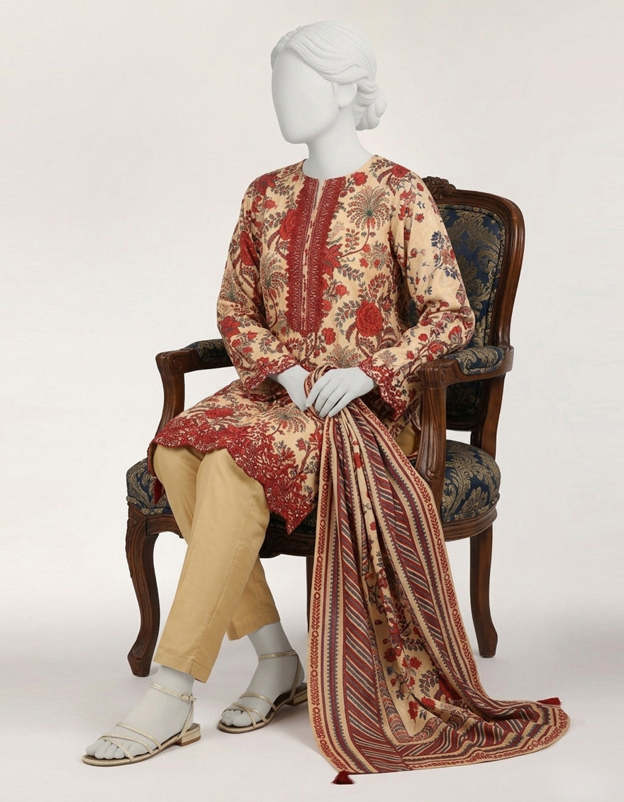 chinese dress ladies JJLS W JW2 21 2028 FB Nathifa Junaid Jamshed Winter Collection 2021   Original Brand